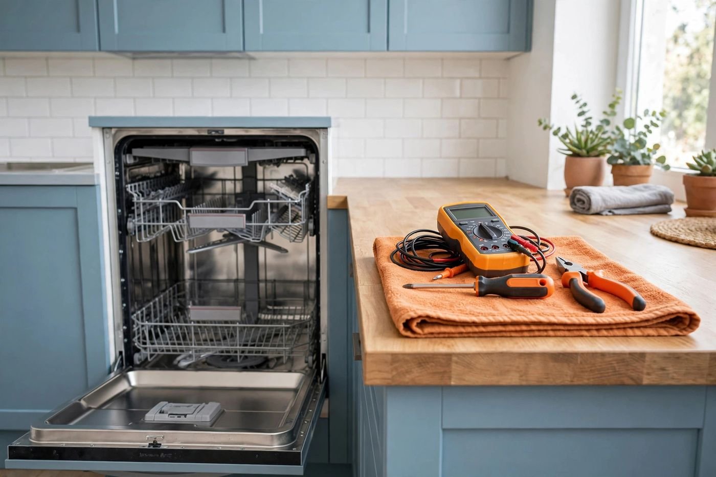 Bosch dishwasher display showing an error code explained by A One Dishwasher Repair WA