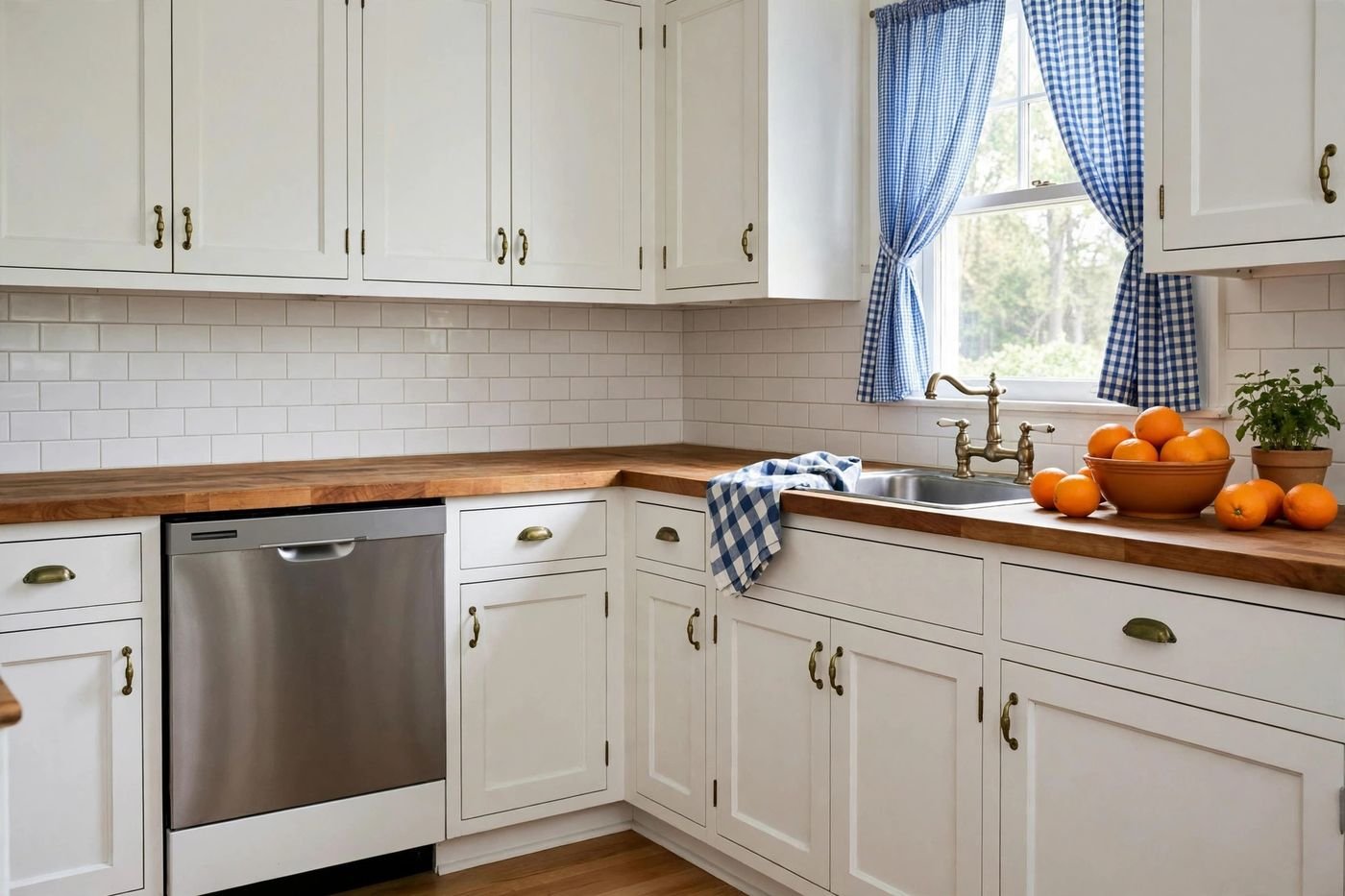 GE dishwasher in a classic American kitchen